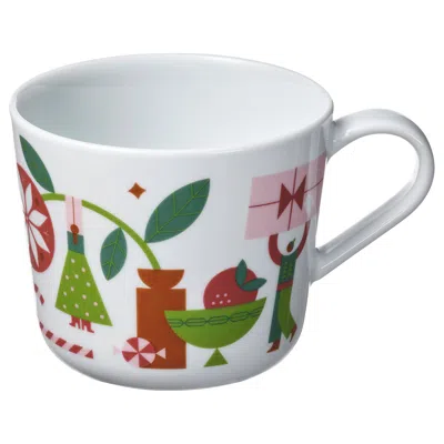 Ikea Vinterfint Christmas Cup, White/christmas Pattern, 12 oz