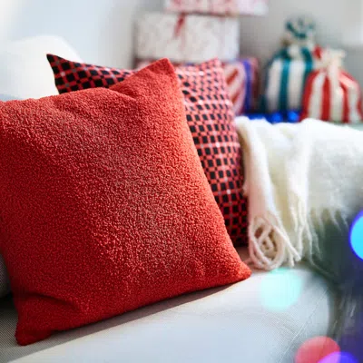 Ikea Vinterfint Christmas Cushion Cover, Red, 20x20 "