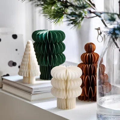Ikea Vinterfint Christmas Decoration, Set Of 4, Tree-shaped/mixed Colors In Multi