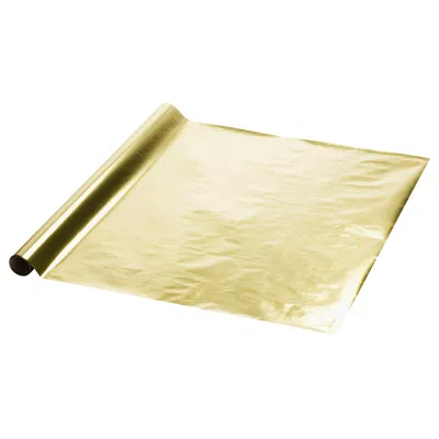 Ikea Vinterfint Christmas Gift Wrap, Roll, Gold, 9.84x2.30 '/22.60 Sq Feet In Yellow