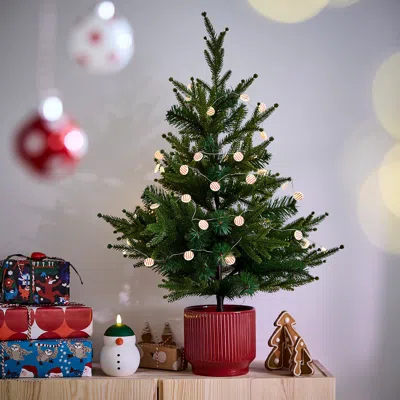 Ikea Vinterfint Christmas Plant Pot, Indoor/outdoor/red, 6 " In Green