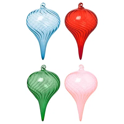 Ikea Vinterfint Christmas Tree Ornament, Bauble Glass/mixed Colors, 2 ¼ "