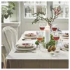 Ikea Vippstarr Tablecloth, Stripe Pattern Red/natural, 59x59 "