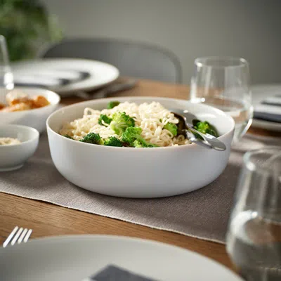 Ikea Vitblecka Serving Bowl, Light Gray, 8 ½ "