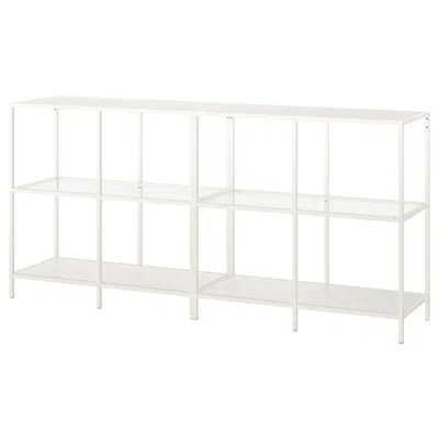 Ikea Vittsjö Storage Combination, White/glass, 78 3/4x14 1/8x36 5/8 "