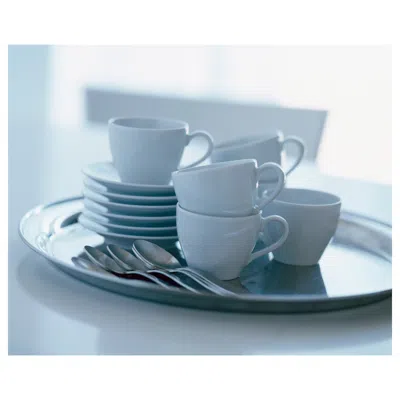 Ikea Värdera Coffee Cup And Saucer, White, 7 oz