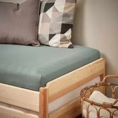 Ikea Vårvial Fitted Sheet For Twin Daybed, Gray-green, Twin