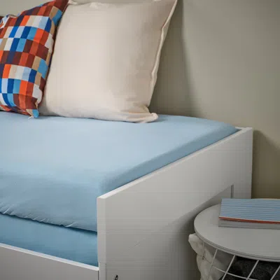 Ikea Vårvial Fitted Sheet For Twin Daybed, Light Blue, Twin