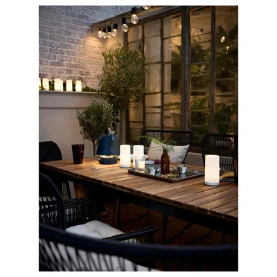 Ikea Väsman Extendable Table, Outdoor, Light Brown Stained, 53/74 3/4x28 7/8 "