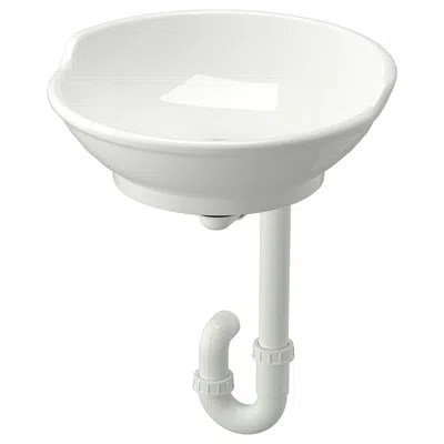 Ikea Västersjön Countertop Sink With Water Trap, White, 15 3/4x5 1/2x3 1/2 "