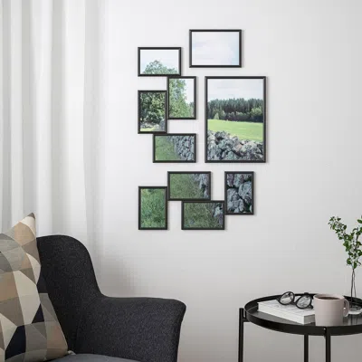 Ikea Yllevad Collage Frame For 4 Photos, Black, 8 ¼x16 ¼ "