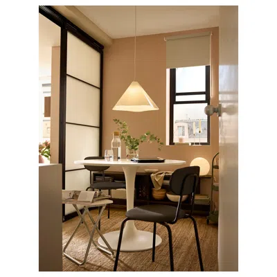 Ikea Zebrasäv Pendant Lamp, White/plastic, 18 "