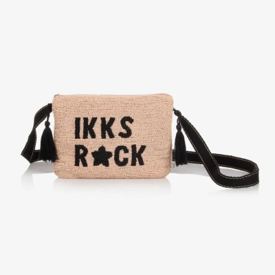 Ikks Kids'  Girls Pink Beaded Bag (17cm)