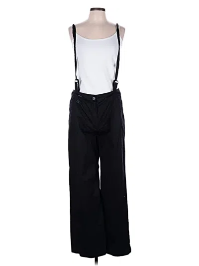 Pre-owned Ikks Snow Pants With Bib In Black
