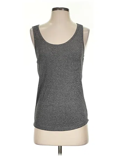 Pre-owned Ikks Tank Top Gray Strapless Neckline Tops