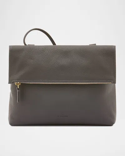 Il Bisonte Anna Fold-over Flap Leather Crossbody Bag