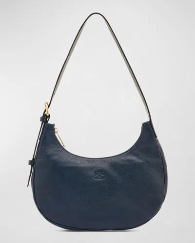 Il Bisonte Belcanto Small Zip Shoulder Bag In Blue