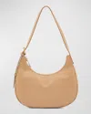 Il Bisonte Belcanto Small Zip Shoulder Bag In Caffe Latte