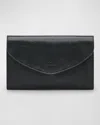 Il Bisonte Bigallo Envelope Flap Leather Clutch Bag In Black