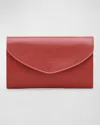 Il Bisonte Bigallo Envelope Flap Leather Clutch Bag In Rosso