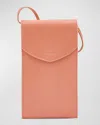 Il Bisonte Bigallo Phone Pouch Crossbody Bag In Pompelmo