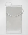 Il Bisonte Bigallo Phone Pouch Crossbody Bag In Silver