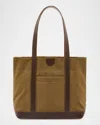 Il Bisonte Caramella Medium Canvas Shopper Tote Bag