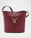 Il Bisonte Consuelo Leather Bucket Bag In Amarena