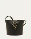 Il Bisonte Consuelo Leather Bucket Bag In Black