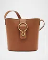 Il Bisonte Consuelo Leather Bucket Bag In Chocolate