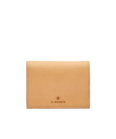 Il Bisonte Double-fold Wallet In Nude