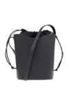 Il Bisonte Drawstring Bucket Bag In Black