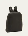 Il Bisonte Duccio Zip Calf Leather Backpack In Black