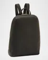 Il Bisonte Duccio Zip Calf Leather Backpack In Black