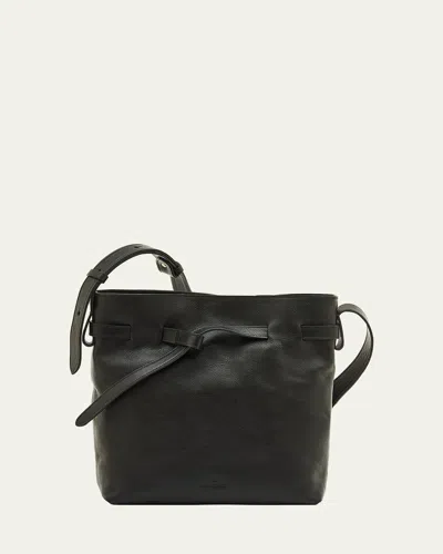 Il Bisonte Elisa Leather Bucket Bag In Black