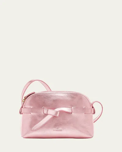 Il Bisonte Elisa Zip Leather Crossbody Bag In Pink
