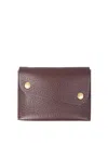 Il Bisonte European Leather Card Holder In Brown