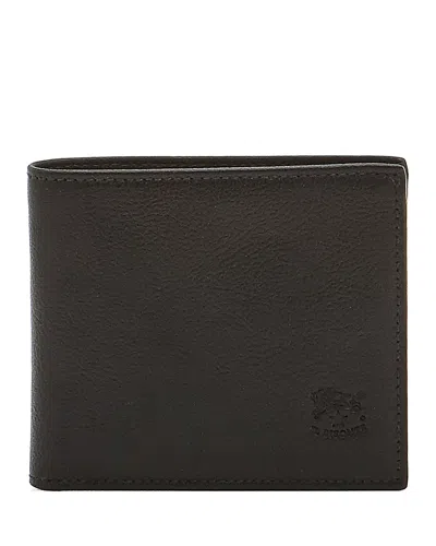 Il Bisonte Feniglia Classic Leather Bifold Wallet In Black