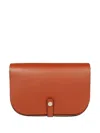 Il Bisonte Flap Closure Leather Shoulder Bag In Brown