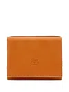 Il Bisonte Grained Foldover Wallet In Brown