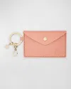 Il Bisonte Keyring Leather Card Holder In Pompelmo