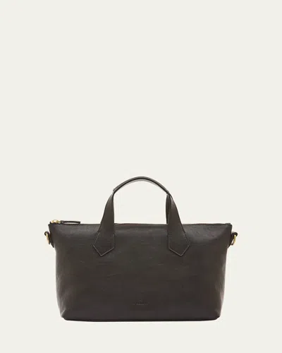 Il Bisonte Le Laudi Leather Top-handle Bag In Black