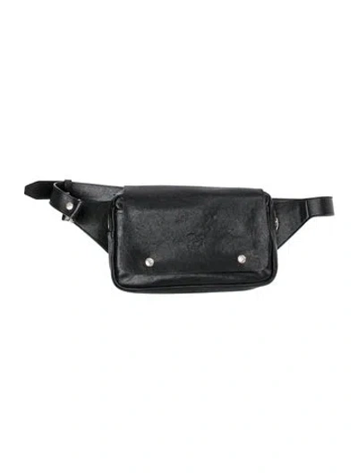 Pre-owned Il Bisonte Leather Belt Bag In Black