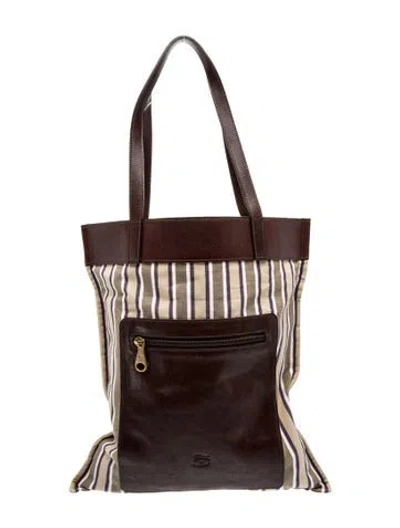 Pre-owned Il Bisonte Leather Bucket Bag In Brown