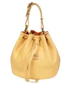Il Bisonte Leather Bucket Bag In Sand