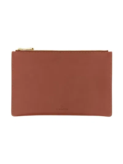 Il Bisonte Leather Case In Brown