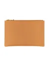 Il Bisonte Oliveta Zip Vacchetta Leather Card Case In Buff