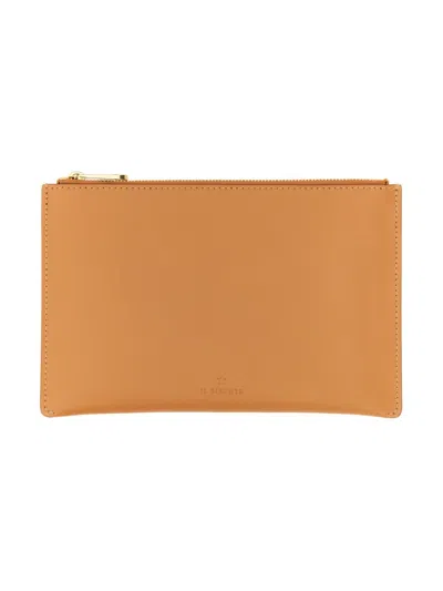 Il Bisonte Leather Case In Buff