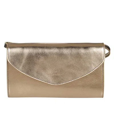 Il Bisonte Leather Clutch In Brown
