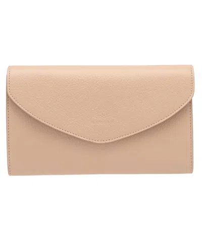 Il Bisonte Leather Clutch In Sand